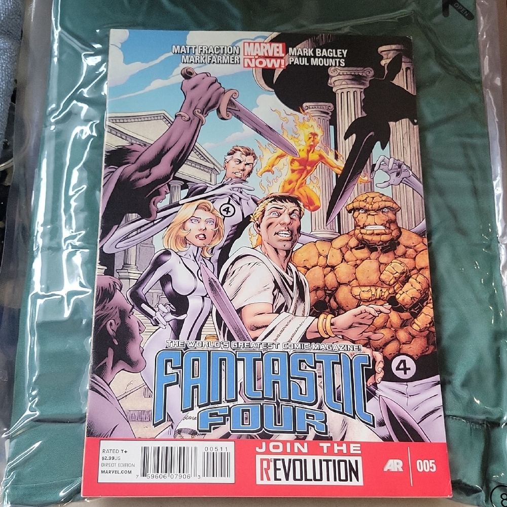 Marvel Fantastic Four Comic with Dynamic Cover Art